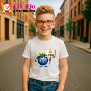 Tricou Afine amuzant de vara summer, Fructe, Copii | Dama - Img 5