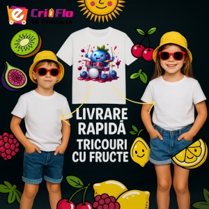 Tricou Afine amuzant de vara tobosar, Fructe, Copii | Dama - Img 6