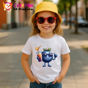 Tricou Afine amuzant de vara vibe, Fructe, Copii | Dama - Img 4