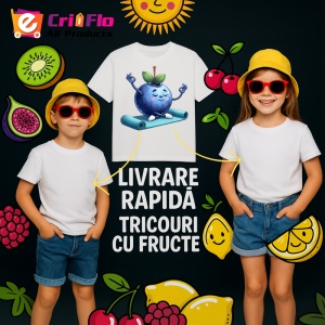 Tricou Afine amuzant de vara yoga, Fructe, Copii | Dama - Img 6