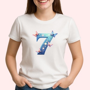 Tricou Alfabet Cifra 6 cu Stitch Roz fericit, explozie de culori, Alb, Unisex Dama si Barbat | Copii - Img 3