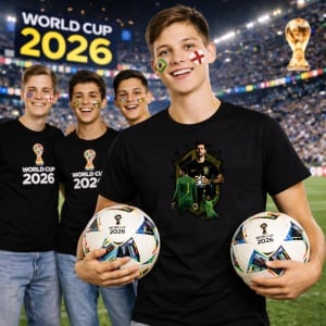 Tricou Alisson Becker Brazil World Cup Fifa 2026 V2, din bumbac 100%, tricou negru, Copii | Dama | Barbat - Img 7