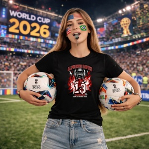 Tricou Alphonso Davies Canada World Cup Fifa 2026, din bumbac 100%, tricou negru, Copii | Dama | Barbat - Img 9