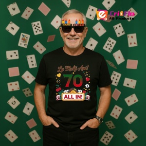 Tricou Aniversar cadou varsta 70 ani, Barbat - Img 2