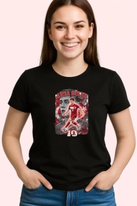 Tricou Arda Guler Turcia Talent Real Fotbal, din bumbac 100%, tricou negru Copii | Dama | Barbat - Img 3