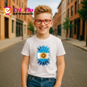 Tricou Argentina Steag Splash Art, Copii | Dama | Barbat - Img 7