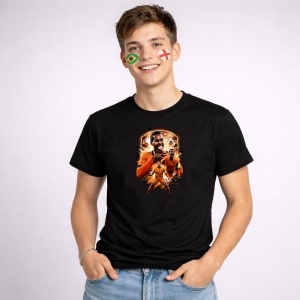 Tricou Arjen Robben Netherlands World Cup Fifa 2026 V2, din bumbac 100%, tricou negru, Copii | Dama | Barbat - Img 3
