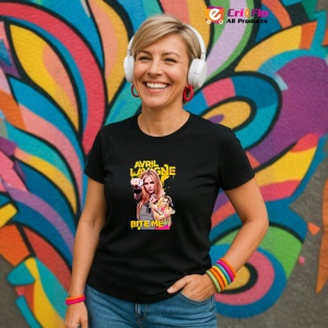 Tricou Avril Lavigne - Bite Me, muzica Pop Punk, Dama | Barbat | Copii, Culoare Negru - Img 13