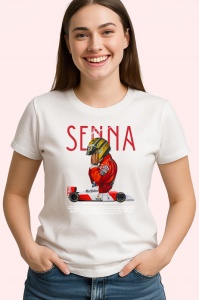 Tricou Ayrton Senna Colaj Istoric Masina Rosie Formula 1 Retro, Copii | Dama | Barbat