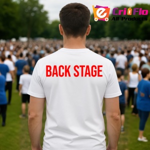 Tricou BACK STAGE, Personalizat | Unisex Dama si Barbat - Img 4