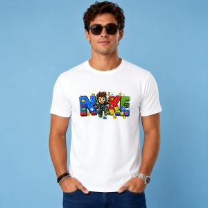 Tricou Baiat Gamer Colorate Litere Urban Play Design, din bumbac 100% Copii | Dama | Barbat - Img 3