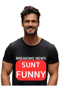 Tricou barbat Breaking News - Sunt Funny