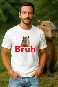 Tricou Barbat CapyBara - Bruhhh - Img 3