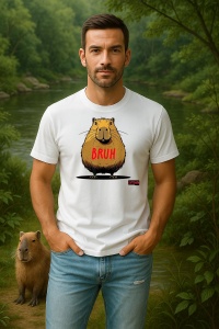 Tricou Barbat CapyBara - Bruhh - Img 2