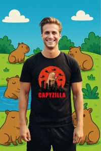 Tricou Barbat CapyBara - Capyzilla - Img 3