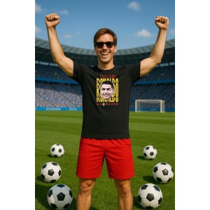 Tricou Barbat cu Fotbalistul Cristiano Ronaldo - Al - Nassr FC