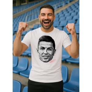 Tricou Barbat cu Fotbalistul Cristiano Ronaldo - Al - Nassr FC - Img 9