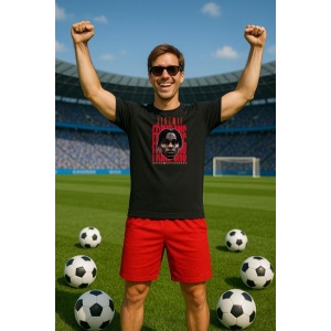 Tricou Barbat cu Fotbalistul Jeremie Agyekum Frimpong - Bayer 04 Leverkusen - Img 2
