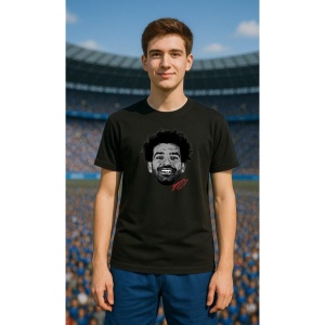 Tricou Barbat cu Fotbalistul Mohamed Salah - Liverpool FC - Img 6