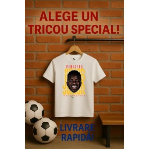 Tricou Barbat cu Fotbalistul Vincius Jos Paixuo de Oliveira Jnior - Real Madrid - Img 10