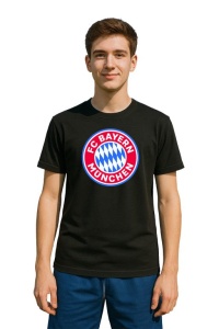 Tricou barbat cu logo stema FC Bayern München Germania , din bumbac 100% - Img 2