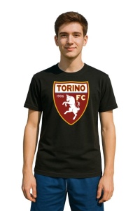 Tricou barbat cu logo stema Torino FC Italia , din bumbac 100% - Img 2