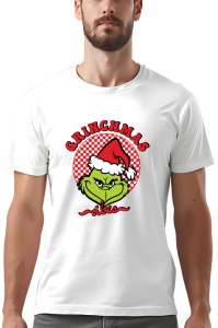Tricou barbat - Grinchmas vibes - Crăciun, modă, stil, cadouri, sărbători, festiv