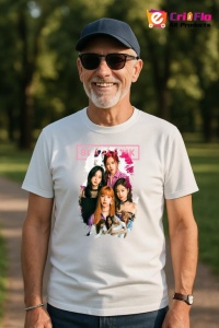 Tricou barbat Kpop cu trupa BLACKPINK 3 music Coreean 162 - Img 4