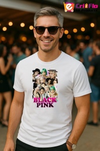 Tricou barbat Kpop cu trupa BLACKPINK 9 music Coreean 168 - Img 4