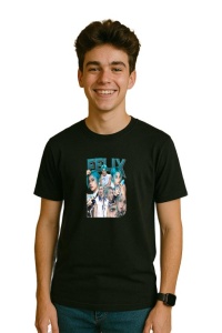 Tricou barbat Kpop cu trupa FELIX LEE music Coreean 210