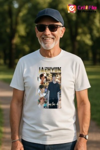 Tricou barbat Kpop cu trupa JENNE music Coreean 221 - Img 5