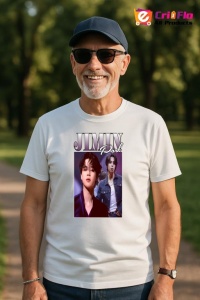 Tricou barbat Kpop cu trupa JIMIN PARK JIMIN music Coreean 236 - Img 5