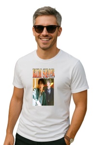 Tricou barbat Kpop cu trupa JIN music Coreean 237 - Img 2