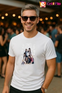 Tricou barbat Kpop cu trupa NEW YANS music Coreean 277 - Img 4