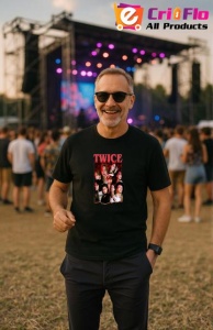 Tricou barbat Kpop cu trupa TWICE 15 music Coreean 296 - Img 8