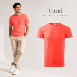 Tricou bărbat Malfini Basic Clasic, 100% bumbac, 160 g/m², guler rotund, 48 de culori, mărimi XS–5XL - Img 38