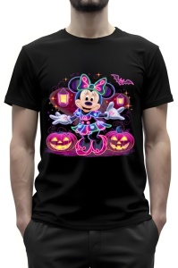Tricou barbat - NEON MINNIE - minnie, neon, moda, barbat