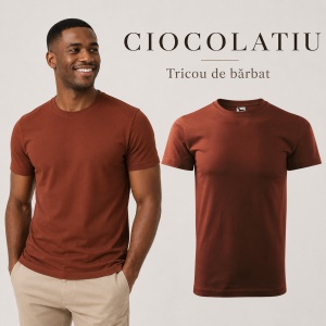 Tricou Bărbat Simplu Malfini Basic, 100% Bumbac, Regular Fit, casual office Guler Rotund, Multiple Culori XS - 5XL - Img 17