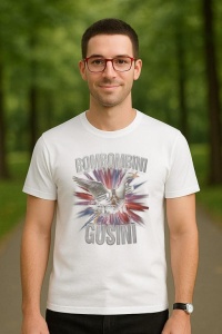 Tricou Barbat Tralalero Tralala cu personajul Bombombini Gusini Funny Italian Brainrot Meme Bootleg - Img 3