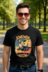 Tricou Barbat Tralalero Tralala cu personajul Bombombini Guzzini Funny Italian Brainrot Meme Humor Gen Z - Img 4