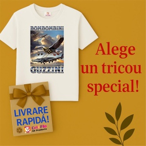 Tricou Barbat Tralalero Tralala cu personajul Bombombini Guzzini - Italian Brainrot Meme - Img 7