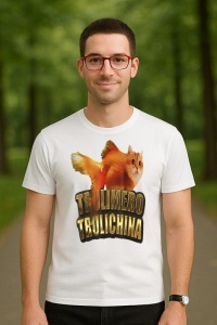 Tricou Barbat Tralalero Tralala cu personajul Boneca Ambalubu Funny Italian Brainrot Meme Humor Gen Z - Img 3