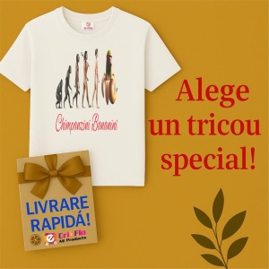 Tricou Barbat Tralalero Tralala cu personajul Chimpanzini Bananini - Italian Brainrot Meme Gen Z - Img 7