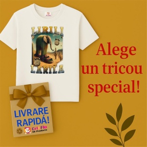Tricou Barbat Tralalero Tralala cu personajul Lirili Larila Funny Italian Brainrot Meme - Img 7