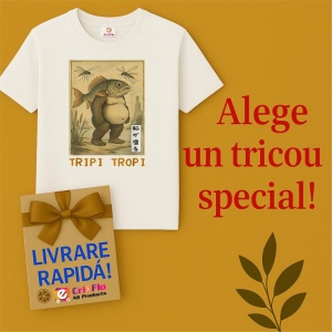 Tricou Barbat Tralalero Tralala cu personajul Trpi Tropi - Img 5