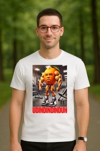 Tricou Barbat Tralalero Tralala cu personajul Udindindindun - Italian Brainrot Meme - Img 3