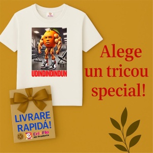 Tricou Barbat Tralalero Tralala cu personajul Udindindindun - Italian Brainrot Meme - Img 6