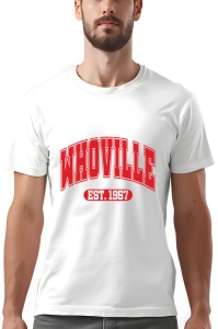 Tricou barbat - WHOVILLE - Crăciun, fantezie, imaginație, jucăuș, colorat, film, distracție, amuzant, familie, magie