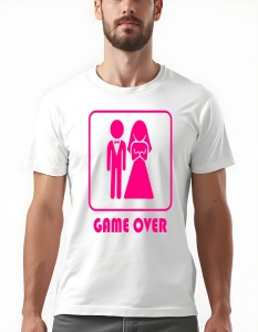 Tricou barbati - GAME OVER ROZ