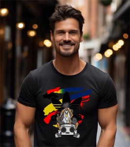 Tricou Bărbați Haios Graffiti Street Music | Livrare Rapidă